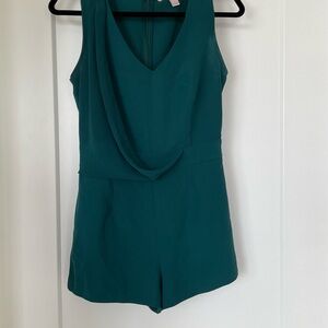 Forever 21 Teal V-Neck Romper